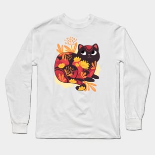 Flower Cat Long Sleeve T-Shirt